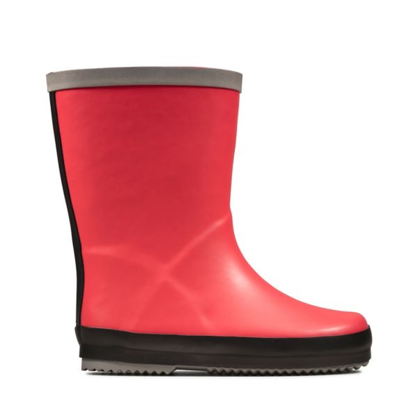 Clarks Girls Tarri Splash Kid Wellies Red | USA-415987